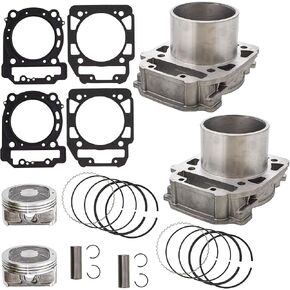 NICHE Front Rear Cylinder Piston Set for 2006-2017 Can-Am Defender HD8 Renegade Commander Outlander Max 800 420613586