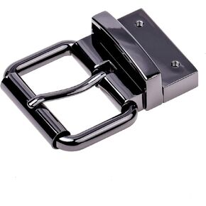 1 3/8" (35 mm) Belt Buckle Reversible Replacement Belt Buckle Gun Black