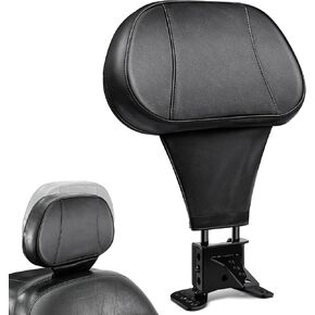 PBYMT Driver Backrest, Adjustable Backrest Plug-in Motorcycle Back Rest Fit for Harley Davidson Touring Road Glide Street Glide Road King Electra Glide 1997-2024