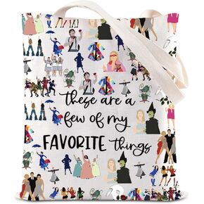 ENSIANTH Broadway Musical Inspired Gift Musical Theatre Actor Actress Tote Bag Drama Theatre Gift Musical Lover Shoulder Bag