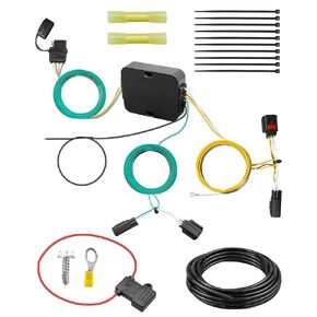 4 Pin Trailer Wiring Harness Kit Replace 56331, 4-Way Flat Trailer T-Connector Tow Hitch Wire Fit for Dodge Chrysler Grand Caravan Town and Country 2011-2022