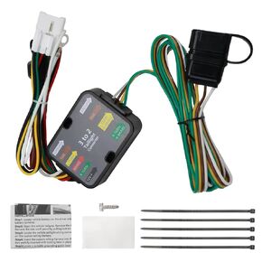4 Way Trailer Wiring Harness Flat Output 56040 Compatible with 2009-2024 Forester, Outback, Crosstrek, XV, Ascent, 4 Pin Towing Hitch Wire Wiring