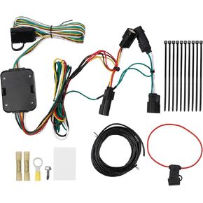 Dasbecan 56335 Trailer Wiring Harness Compatible with Ford Escape 2013-2016 Vehicle-Side Custom 4-Pin