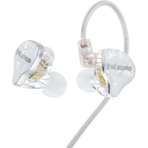 HZSOUND Heart Mirror Pro in Ear Monitor Wired Earbuds Headphones Inner IEM Earbuds, CNT Diaphragm Coil in-Ear Headphone with 2.5mm/3.5mm/4.4mm Plug Foam Eartips,Leather Case