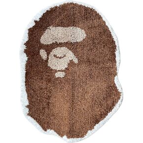 Bape Rug - Handmade & Premium- 28in W * 20in L (70 * 50cm) - Hypebeast Rug - Hypebeast Rug Decor - Living Room, Bedroom, Children Room, Door mat - A Bathing APE Rug (Blue Camo) (Camo)