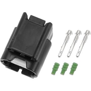Front Turn Signal Connector Plug Inner Female Wire Terminal Connector for Honda Accord 2013-2015 Plastic Black