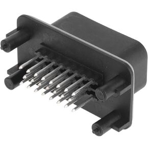 1Pc Series Universal Automotive ECU Connector - Car RV Truck Electrical Wire Connector Plug Waterproof - PBT Metal Black 23 Pin