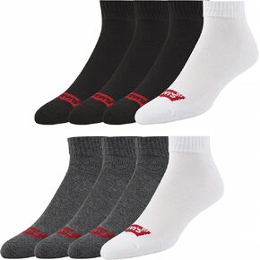 Levi's Mens Socks 8 Pairs Crew Low Cut No Show Quarter Ankle Socks for Men Premium Athletic Men's Socks Size 9-12