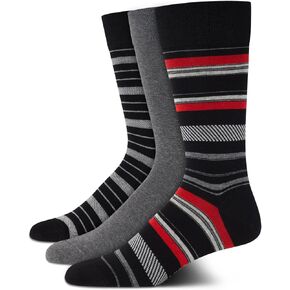 Cole Haan Men's Dress Patterned Crew Socks (3 Pack)