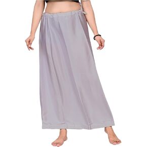 Women's Clothing Solid Satin Silk Petticoat Solid Saree Satin Underskirt Sari