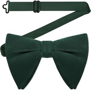 Velvet Bow Tie Adjustable Bowties Men, Pre-tied Oversized Bow Ties for Men, Bowtie for Party Wedding Ceremony Casual