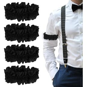 2 Pair Arm Garters for Men, Armband Garters Anti-Slip Sleeve Holders Garter Sleeve Garter Shirt Garters for Men Women