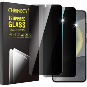 [4 Pack] 2 Pack Privacy Screen Protector for Samsung Galaxy S24 Plus with 2 Pack Camera Lens Protector, 9H Hardness Tempered Glass Screen Protector, Anti Spy Anti Peeping