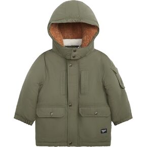 OSHKOSH B'GOSH Boys' Heavyweight Parka with Removable Hood Warm Winter Coat