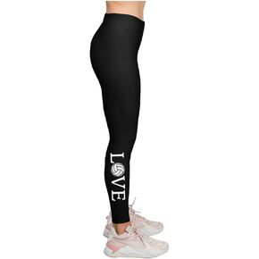 Tstars Leggings for Women Teen Girls Gift for Fans Team Players Love Volleyball Soccer Horses Mom Hobbies Tights Legging