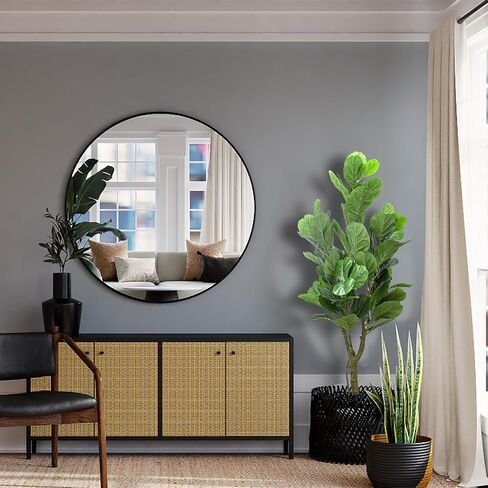 SZHLUX 5.2FT Artificial Fiddle Leaf Fig Tree, Artificial Plants for Home Decor Indoor, Lifelike Evergreen Fake Artificial Ficus Tree Perfect Match for Home Office Decoration in Kuwait