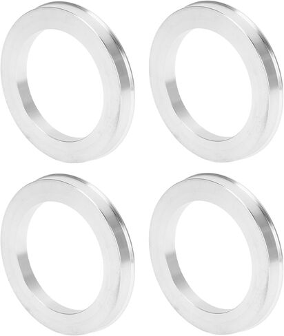 Car Wheel Hub Centric Rings OD 83.1mm to ID 60.1mm Wheels Center Shaft Shock Absorbing Hubrings Aluminium Alloy Silver Tone Durable in Saudi Arabia