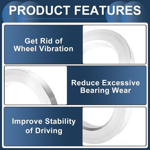 Car Wheel Hub Centric Rings OD 83.1mm to ID 60.1mm Wheels Center Shaft Shock Absorbing Hubrings Aluminium Alloy Silver Tone Durable in Saudi Arabia