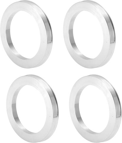 Car Wheel Hub Centric Rings OD 83.1mm to ID 60.1mm Wheels Center Shaft Shock Absorbing Hubrings Aluminium Alloy Silver Tone Durable in Saudi Arabia