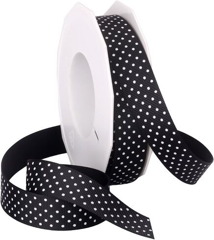 Morex Ribbon Swiss Dot Polyester Grosgrain Ribbon, 3/8-Inch by 20-Yard Spool, Royal in Saudi Arabia