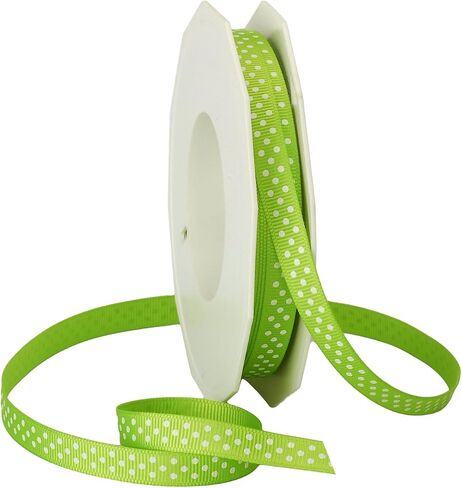 Morex Ribbon Swiss Dot Polyester Grosgrain Ribbon, 3/8-Inch by 20-Yard Spool, Royal in Saudi Arabia