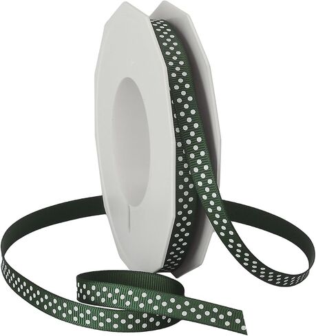 Morex Ribbon Swiss Dot Polyester Grosgrain Ribbon, 3/8-Inch by 20-Yard Spool, Royal in Saudi Arabia