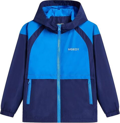 MGEOY Kids Rain Jackets Waterproof with Hood Lightweight Rain Coats for Girls Boys in Kuwait