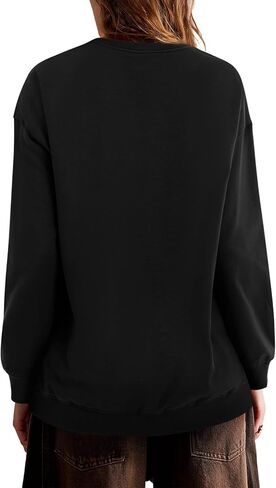 Zwurew Womens Oversized Sweatshirts Crew Neck Pullover Sweaters Casual Comfy Fall Fashion Outfits Clothes 2024 in Saudi Arabia