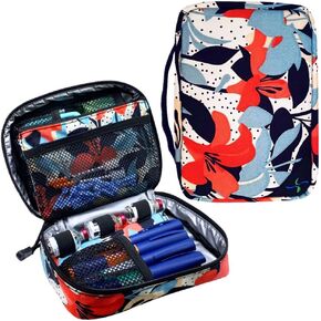 Sugar Medical Insulated Diabetes Organizer | Diabetes Supply Case | Diabetic Care Products | Diabetic Supplies Travel Case | Insulin Pen Case | Glucose Meter Case | Diabetic Bag for Supplies (Flora) in Kuwait