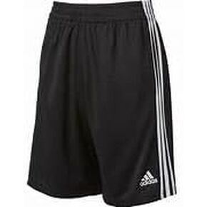 adidas Boys' Mesh Elastic Waistband Classic 3S Short, 3 Stripes Short Embroidered Logo (US, Alpha, Medium, Regular, Black)