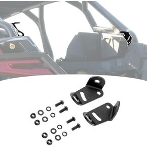 Wsays 2pcs UTV Roll Cage Whip Light Mount with Cargo Tie Down Points Anchors Compatible with Polaris RZR PRO R 2/4 2022-2024