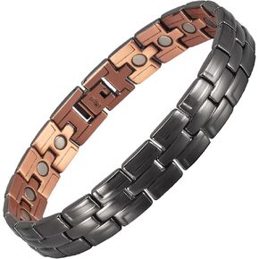Pure Copper Bracelet for Men, Magnetic Bracelet with Magnets (K)