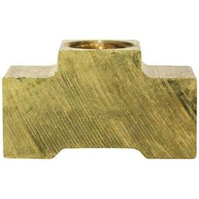 4LIFETIMELINES Brass Brake Line Union Tee - SAE and ISO Compatible - Elevate Your Brake System with 10 Female (3/8-24 Inverted) Union Tee, 10 Pack, Leakfree Connection