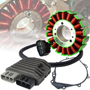 ExtremePowersports OE Magneto Coil Stator+Voltage Rectifier+Gasket Assy. For 02-03 Yamaha YZFR1/YZF-R1/YZF R1 (5PW-81410-00-00/5PW-81410-01-00/5JW-81960-00-00/1D7-81960-01-00/1D7-81960-00-00)
