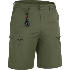 TACVASEN Men's Hiking Cargo Shorts Quick Dry Lightweight for Outdoor Golf Fishing Tactical Casual with Multi Pockets