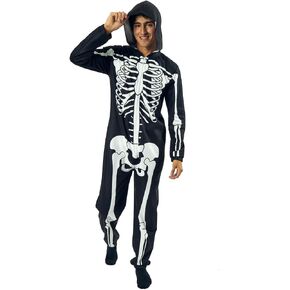 بدلة الاتحاد ذات القلنسوة للرجال من Bioworld Skeleton