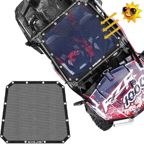 RZR Rear Window Net, Thickened Soft UTV Protection Net, Dedicated to UTV Sun Protection Accessories, RZR Net Screen Sun Shade Perfectly Adapted to Polaris RZR1000 900