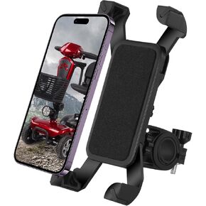 Bike Phone Holder - Motorcycle Phone Mount, Handlebar & Scooter Accessories, Compatible with 3.5"-7" Smartphones - Bike Cell Phone Holder for Bicycle, Ebike, and Stroller Usea in Saudi Arabia