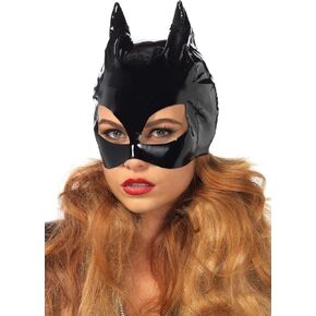 Leg Avenue Women's Black Vinyl Cat Mask