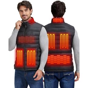 Men's Heated Vest with Battery Pack,20000mAH For All Day