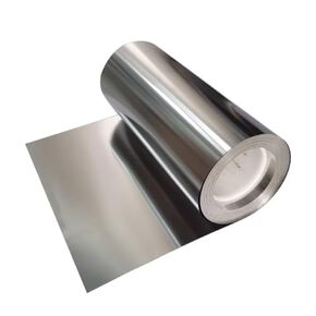 Bilaida 304 Stainless Steel Foil Roll，0.2mm x 400mm x 1M Polished Finish Metal Strip Plate Sheet for Crafts, Electronic Equipment
