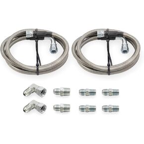 Transmission Cooling Kit Lines-6AN Stainless Steel Braided Lines for GM Chevy Ford GMC Buick Cadillac Cars and Trucks.Replace 700R4/ TH350/ TH400/ NP-700RTL