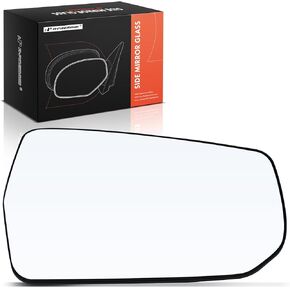 A-Premium Right Passenger Side Heated Mirror Glass with Backing Plate - Compatible with Chevrolet Malibu 2016-2022 - Exterior Side View Convex Mirror
