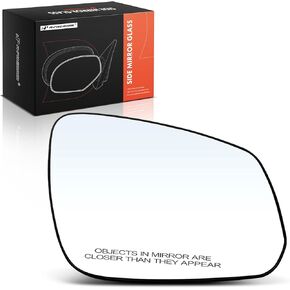 A-Premium Right Passenger Side Heated Mirror Glass with Backing Plate - Compatible with Chevrolet Spark 2016 2017 2018 - Exterior Side View Convex Mirror
