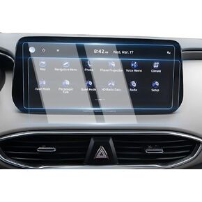 واقي شاشة Karltys مكون من قطعتين لشاشة لمس 2018-2023 Chevy Traverse مقاس 8 بوصة، واقي زجاجي مقسى 9H لملحقات شيفروليه ترافيرس، غطاء شاشة راديو السيارة مضاد للوهج ومضاد لبصمات الأصابع