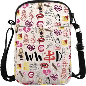 BTVS Horror TV Show Merchandise Crossbody Bag Vampire Slayer Lover Messenger Bag WWBD Fans What Would Buffy Do Inspired Gift