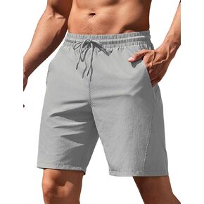 COOFANDY Men's Running Athletic Shorts 9" Gym Workout Lightweight Elastic Waist Sports Shorts