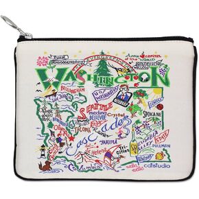 Catstudio Zipper Pouch, California Travel Toiletry Bag, 5 x 7",Ideal California Gift, Makeup Bag, Dog Treat Pouch, or Purse Pouch to Hold Phone, Organize Supplies for California Lovers in Kuwait