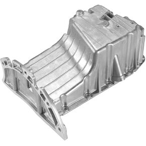 A-Premium Engine Oil Pan Sump with Drain Plug Compatible with Chevrolet Aveo 2009-2011 1.6L, Aveo5 2009-2011 1.6L, Pontiac G3 2009-2010 1.6L