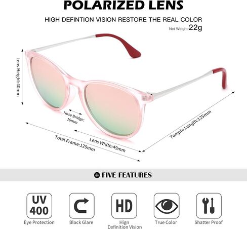 Pro Acme Kids Polarized Sunglasses for Girls Boys,TR90 Lightweight Frame 100% UV Protection for Children Age 3-9 in Saudi Arabia